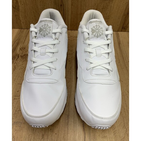 Reebok Classic Leather White Sneakers Shoes Men\'s Size 13 EU 47 Lace Up main image 10